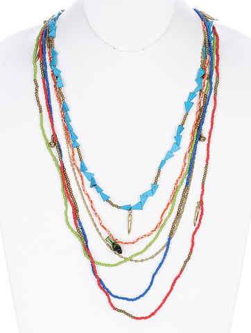 NECKLACE  AZN0994GDMLT - Scarvesnthangs
 - 2