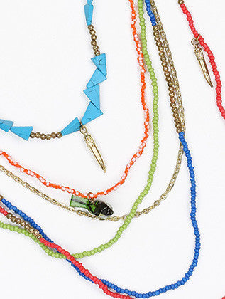 NECKLACE  AZN0994GDMLT - Scarvesnthangs
 - 3