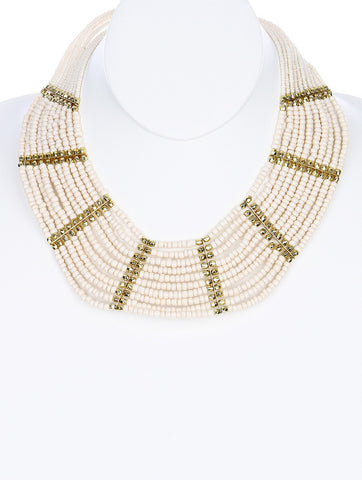 NECKLACE  AZN1404112GDWHT - Scarvesnthangs
 - 2