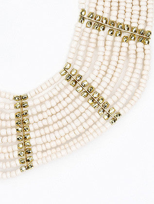 NECKLACE  AZN1404112GDWHT - Scarvesnthangs
 - 3