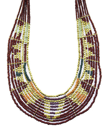 NECKLACE  AZN1404261GDRED - Scarvesnthangs
 - 2