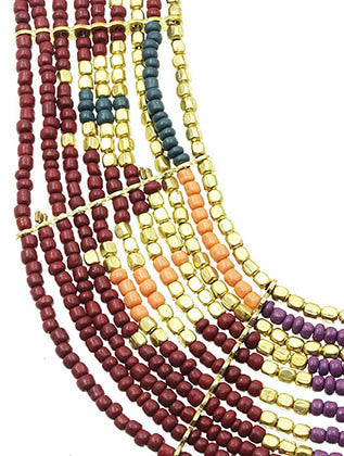 NECKLACE  AZN1404261GDRED - Scarvesnthangs
 - 3