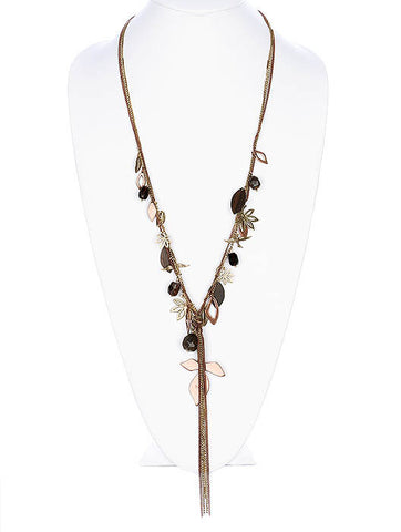 NECKLACE  AZN18715AGBRO - Scarvesnthangs
 - 2