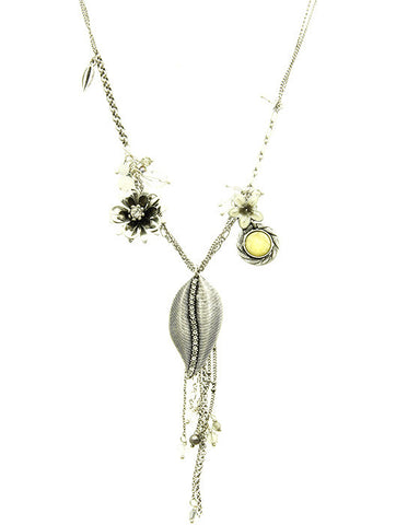 NECKLACE  AZN19413ASWHT - Scarvesnthangs
 - 2