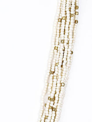 NECKLACE  AZN19508GDWHT - Scarvesnthangs
 - 3