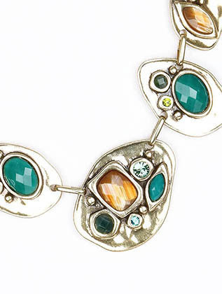 NECKLACE  AZN19812GDGRN - Scarvesnthangs
 - 3