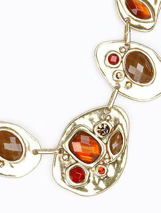 NECKLACE  AZN19812GDRED - Scarvesnthangs
 - 3