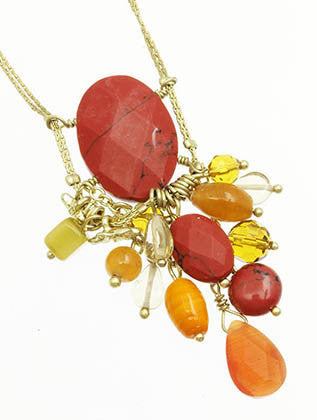 NECKLACE  AZN20511GDCOR - Scarvesnthangs
 - 3