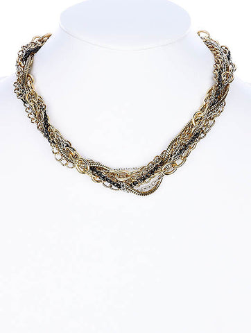 NECKLACE  AZN22012GDMLT - Scarvesnthangs
 - 2