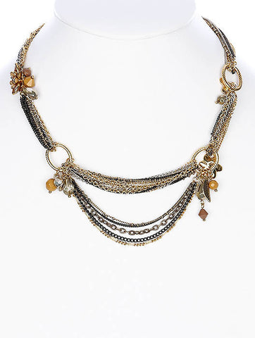 NECKLACE  AZN22015GDMLT - Scarvesnthangs
 - 2