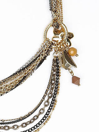 NECKLACE  AZN22015GDMLT - Scarvesnthangs
 - 3
