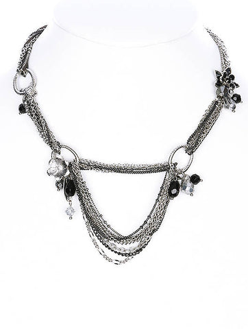 NECKLACE  AZN22015RDBLK - Scarvesnthangs
 - 2