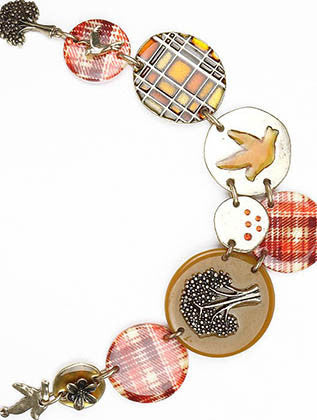 NECKLACE  AZN22111AGRED - Scarvesnthangs
 - 3