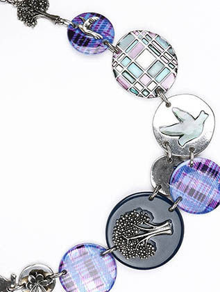 NECKLACE  AZN22111BNPUR - Scarvesnthangs
 - 3