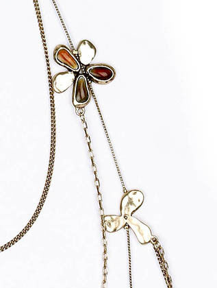 NECKLACE  AZN22215AGBRO - Scarvesnthangs
 - 3