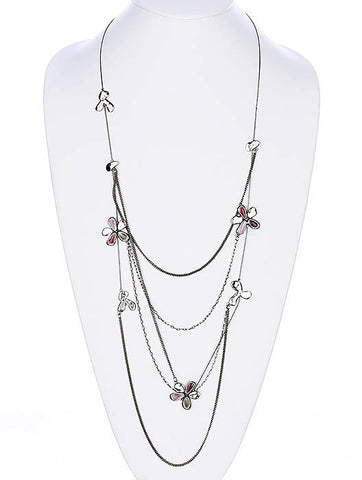NECKLACE  AZN22215ASRED - Scarvesnthangs
 - 2