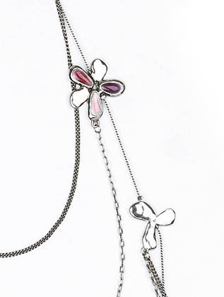 NECKLACE  AZN22215ASRED - Scarvesnthangs
 - 3