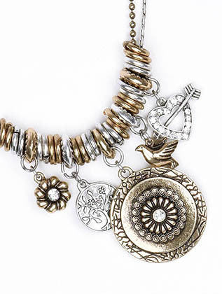 NECKLACE  AZN28476ASGOD - Scarvesnthangs
 - 3