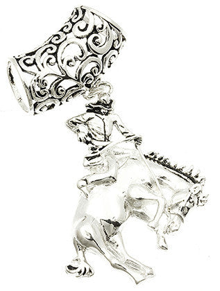 SCARF   COWBOY ON HORSE  BIP1017SVSIV