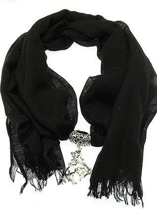 SCARF   COWBOY ON HORSE  BIP1017SVSIV - Scarvesnthangs
 - 3