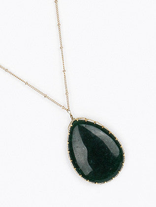 NECKLACE  BON14152GDDGRN - Scarvesnthangs
 - 3