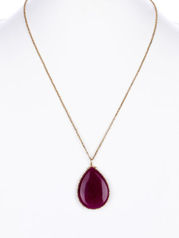 NECKLACE  BON14152GDPUR - Scarvesnthangs
 - 2