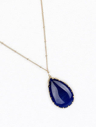NECKLACE  BON14157GDNVY - Scarvesnthangs
 - 3