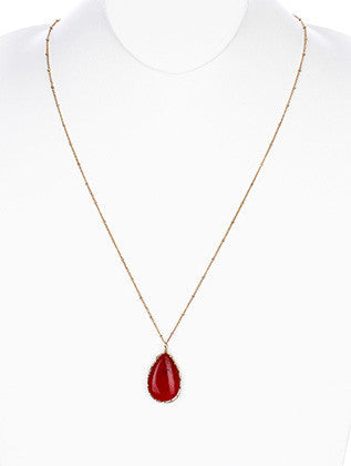 NECKLACE  BON14157GDRED