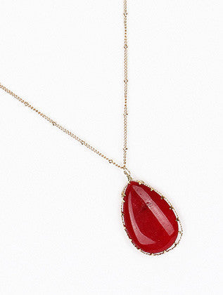 NECKLACE  BON14157GDRED - Scarvesnthangs
 - 3