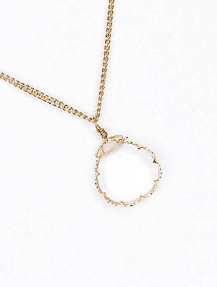 NECKLACE  BON14159GDCLR - Scarvesnthangs
 - 3