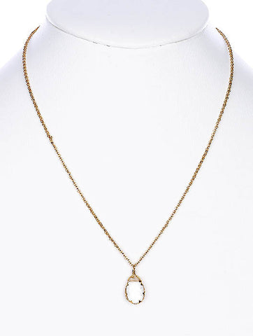NECKLACE  BON14160GDCLR - Scarvesnthangs
 - 2
