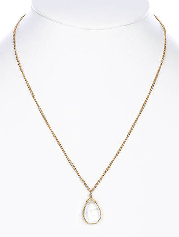 NECKLACE  BON14161GDGRN - Scarvesnthangs
 - 2