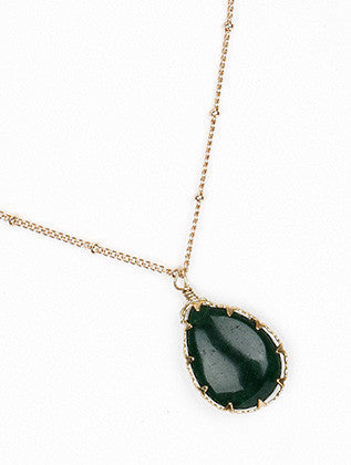 NECKLACE  BON99091GDDGRN - Scarvesnthangs
 - 3