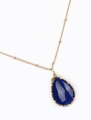 NECKLACE  BON99091GDNVY - Scarvesnthangs
 - 3