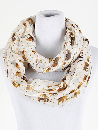 SCARF   ELEPHANT PRINT  BTF99553BRO