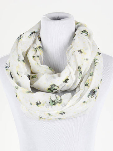 SCARF   ELEPHANT PRINT  BTF99553GRN - Scarvesnthangs
 - 2