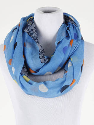 SCARF   POLKADOT PRINT  BTF99706BLU