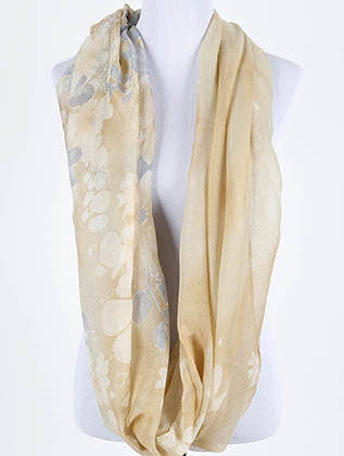 SCARF   FLORAL PRINT  BTF99709NAT - Scarvesnthangs
 - 3