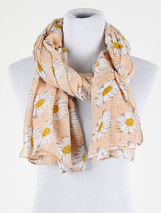 SCARF   DAISY PRINT  BTF99741PNK