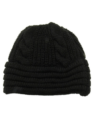 HAT AND CAP   DOUBLE LAYERED  BTH4212BLK - Scarvesnthangs
 - 2