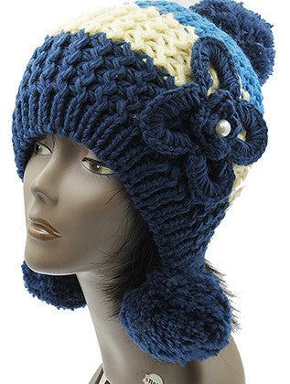 HAT AND CAP   EAR FLAP  BTH50721BLU - Scarvesnthangs
 - 3