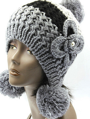 HAT AND CAP   EAR FLAP  BTH50721GRY - Scarvesnthangs
 - 3