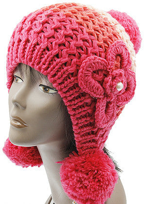 HAT AND CAP   EAR FLAP  BTH50721PNK - Scarvesnthangs
 - 3