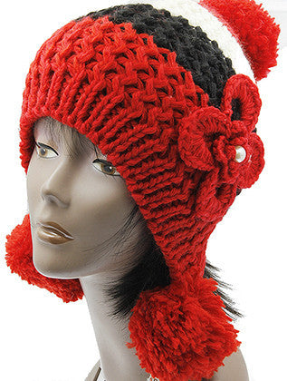HAT AND CAP   EAR FLAP  BTH50721RED - Scarvesnthangs
 - 3