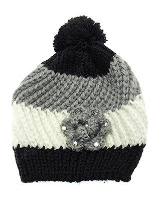 HAT AND CAP   POM POM  BTH5075BLK