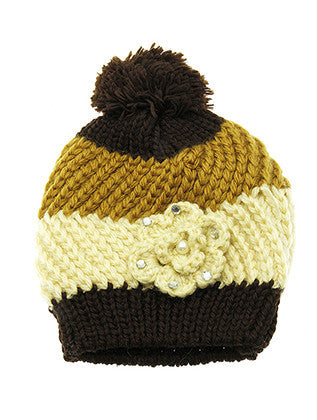 HAT AND CAP   POM POM  BTH5075BRO