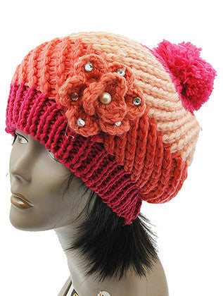 HAT AND CAP   POM POM  BTH5075PNK - Scarvesnthangs
 - 3