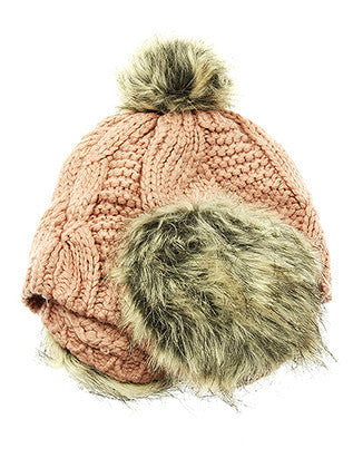 HAT AND CAP   EAR FLAP  BTH99245PNK