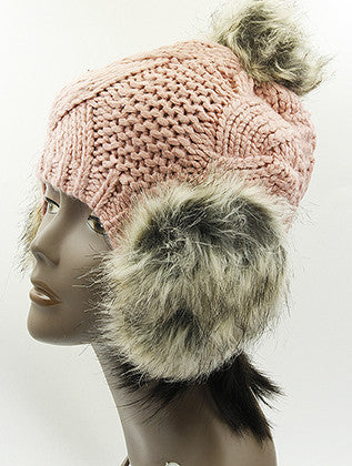 HAT AND CAP   EAR FLAP  BTH99245PNK - Scarvesnthangs
 - 3