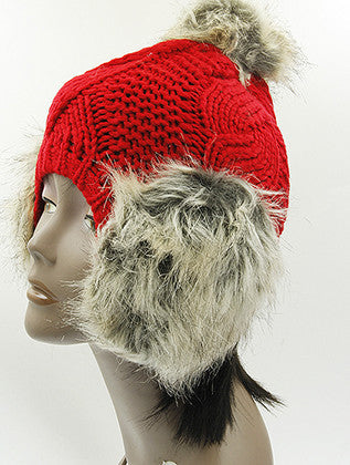 HAT AND CAP   EAR FLAP  BTH99245RED - Scarvesnthangs
 - 3